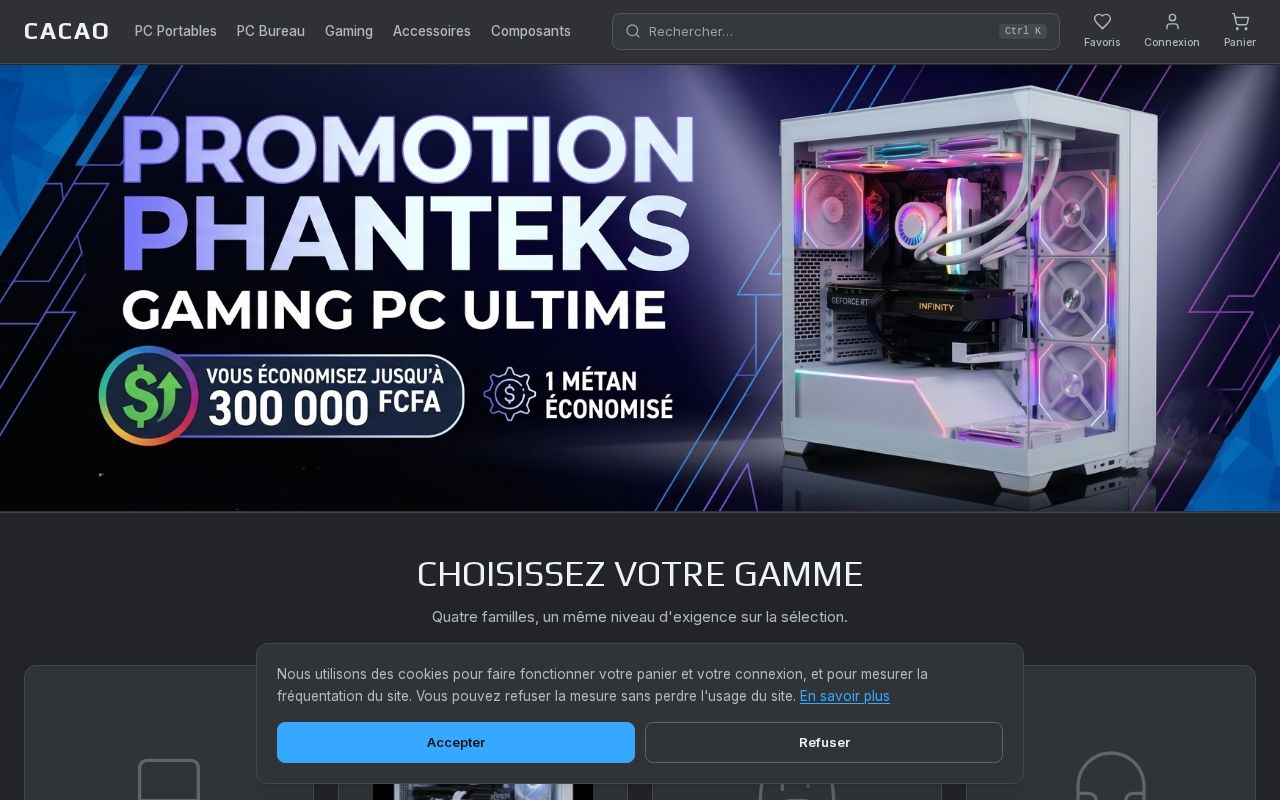 Preview of Boutique en ligne de matériel informatique
