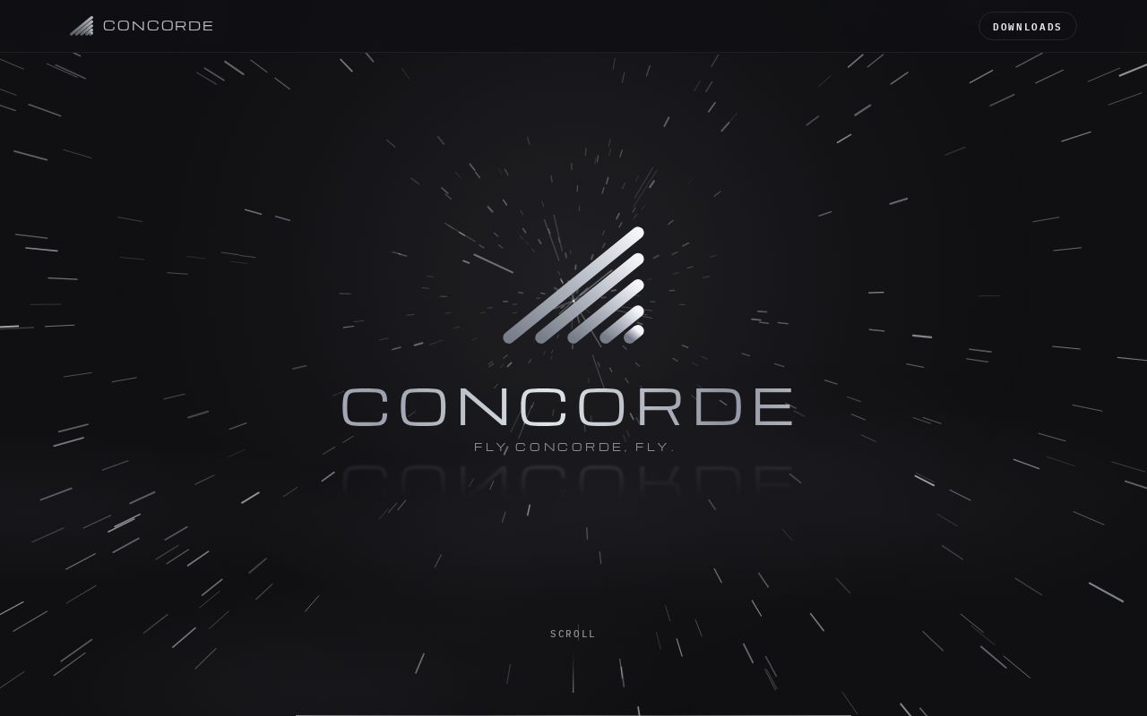 Preview of The Concorde product site — Fly Concorde, Fly.