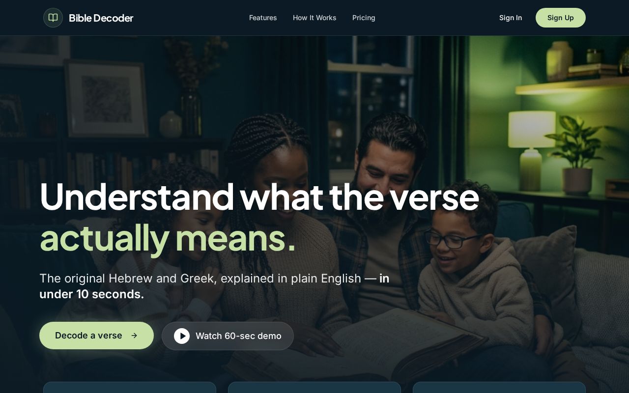 Preview of Bible Decoder
