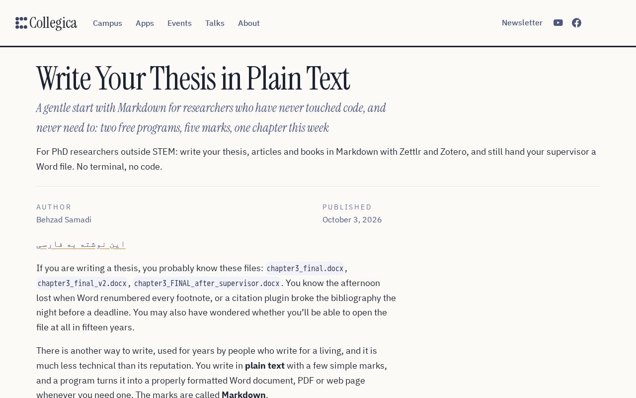 Preview of Quarto Thesis Starter