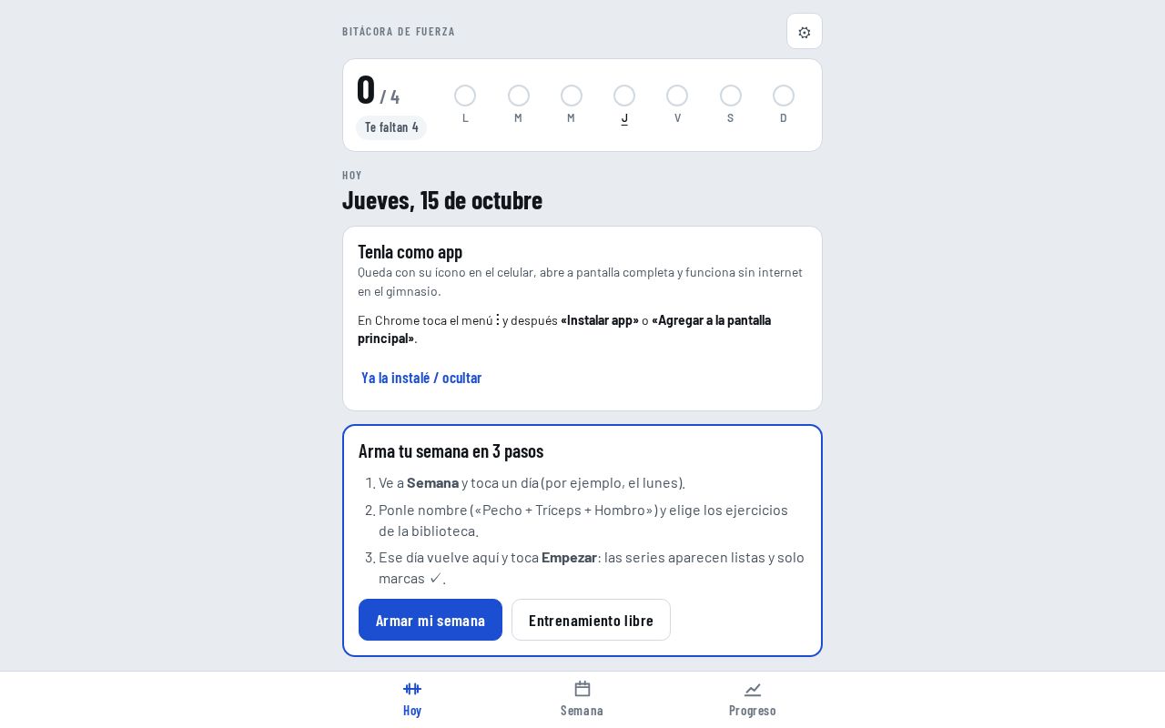 Preview of Bitácora de Fuerza