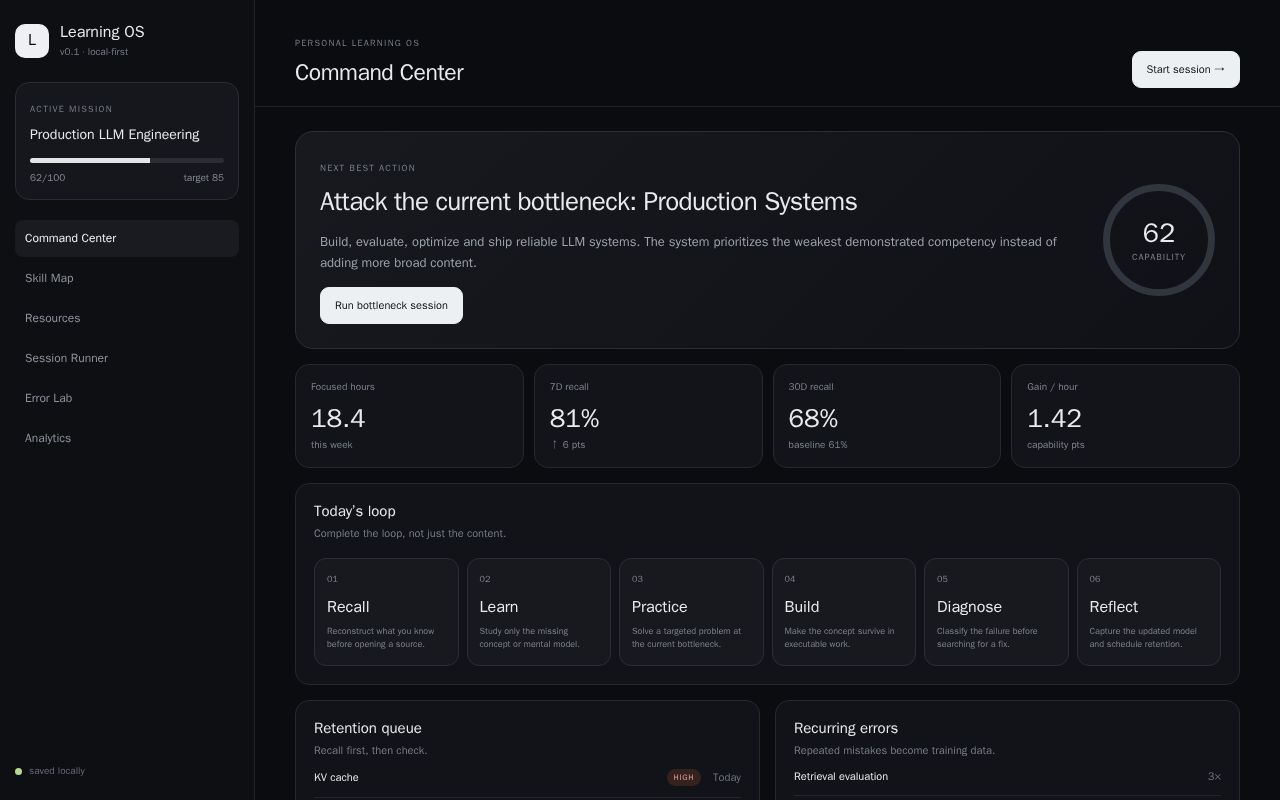 Preview of Personal Learning Os