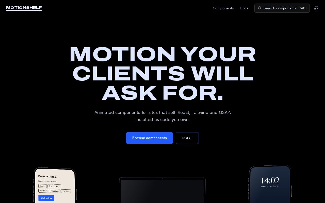 Preview of Motionshelf