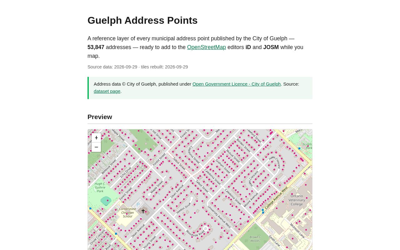 Preview of Guelph Address Layer