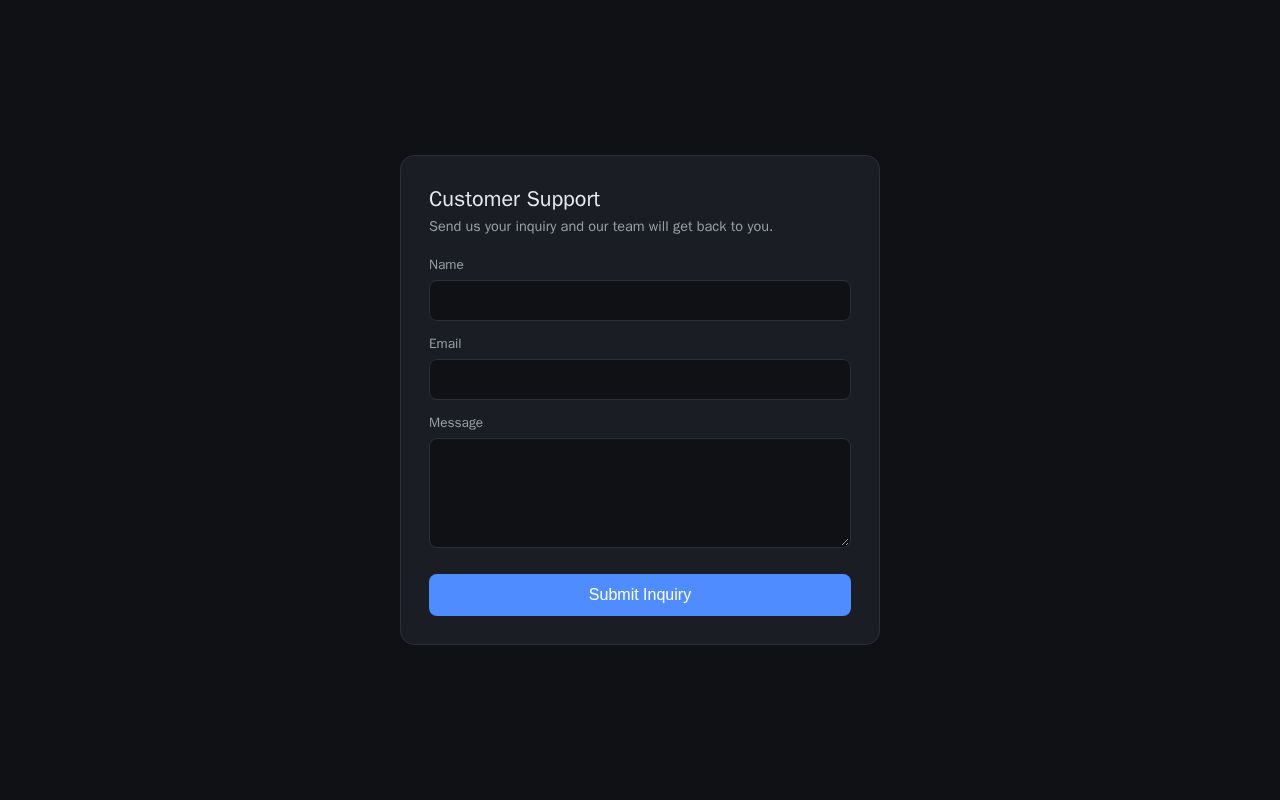 Preview of AI Coustomer Support Automation