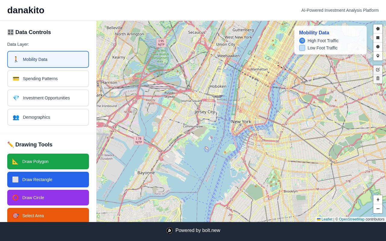 Preview of danakito - AI Investment Analysis Platform