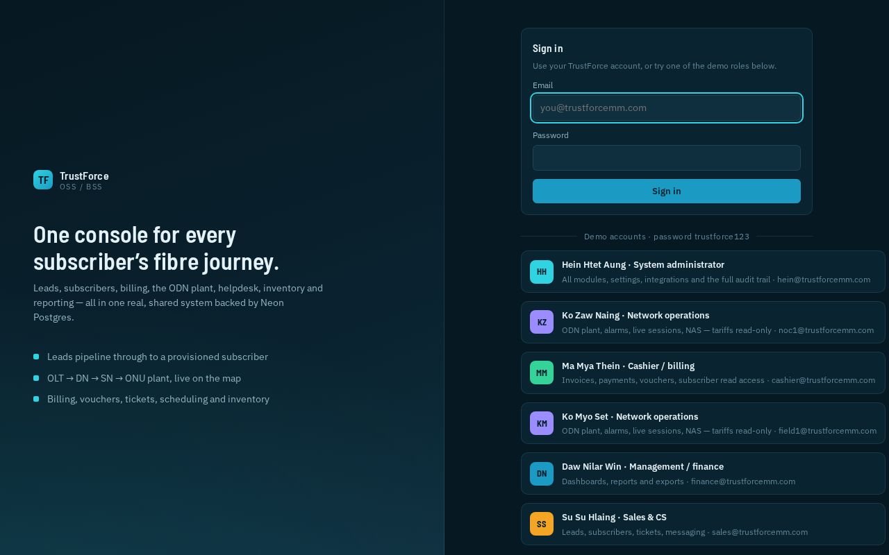 Preview of Trustforce Oss Bss