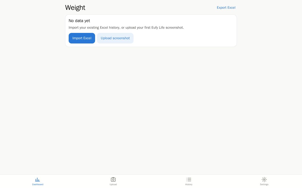 Preview of Weight Tracker