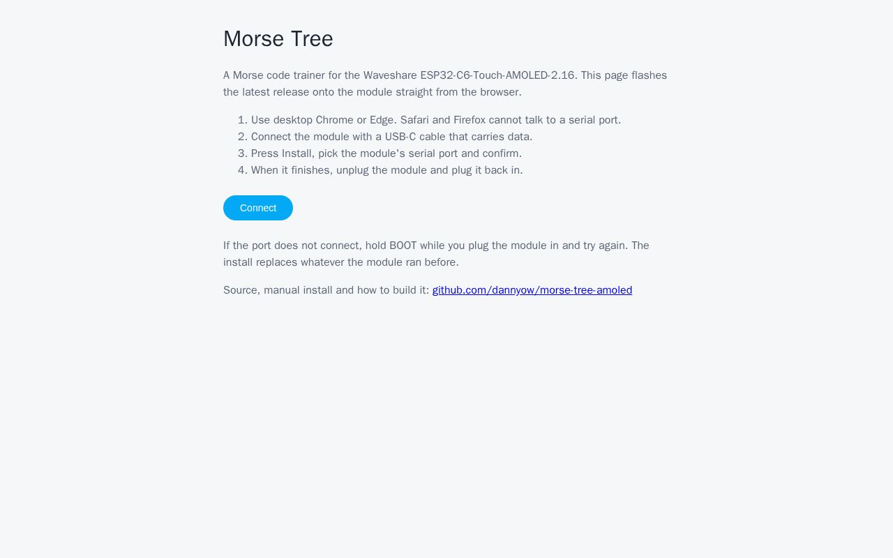 Preview of Morse Tree: install