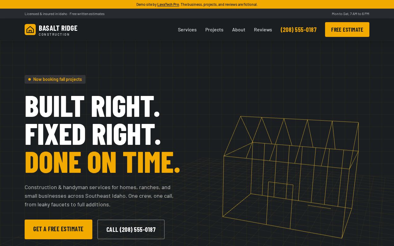 Preview of Handyman Demo