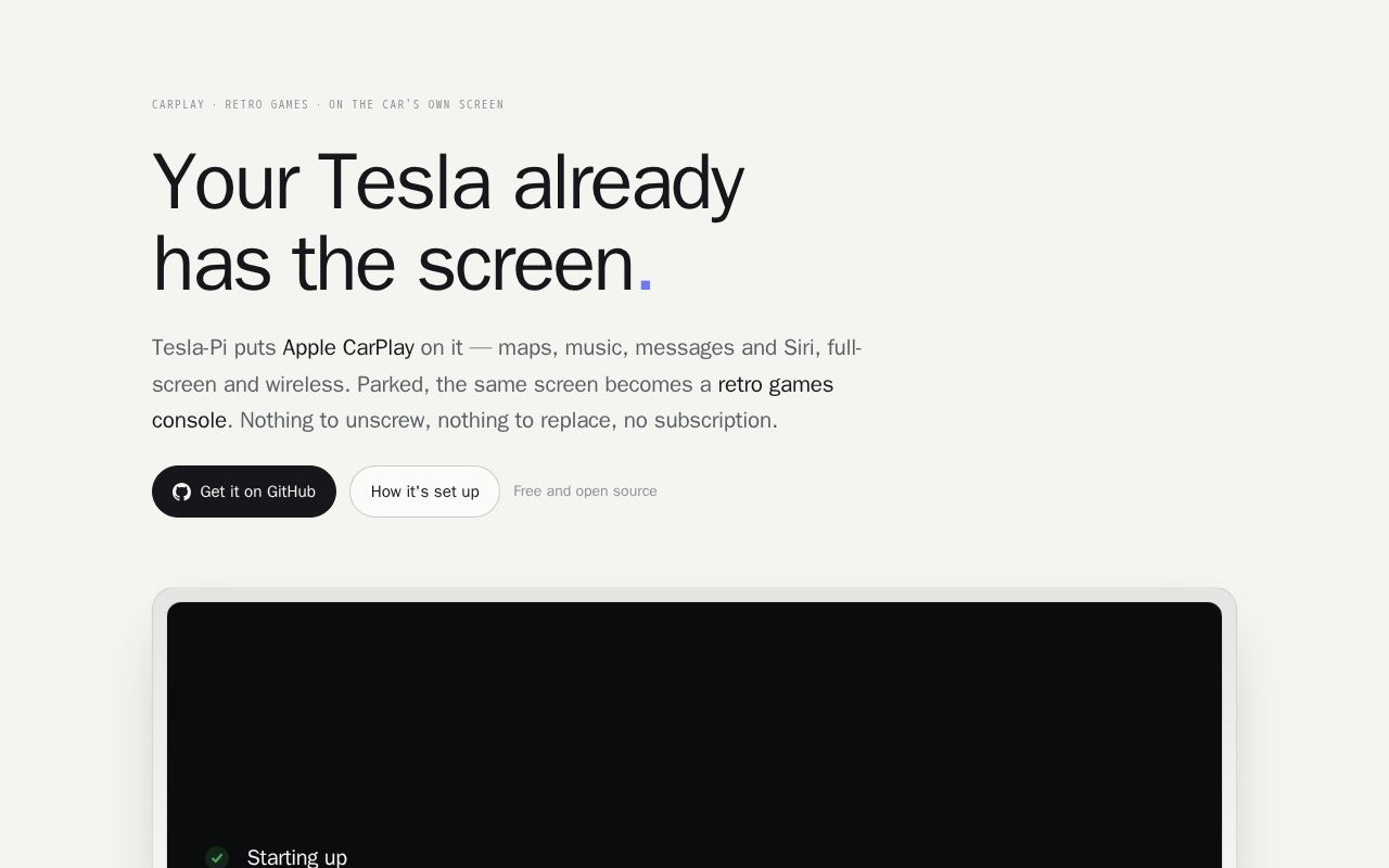 Preview of Tesla Pi