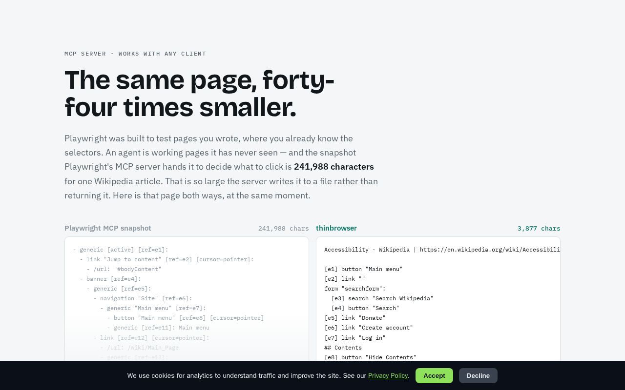 Preview of Thinbrowser