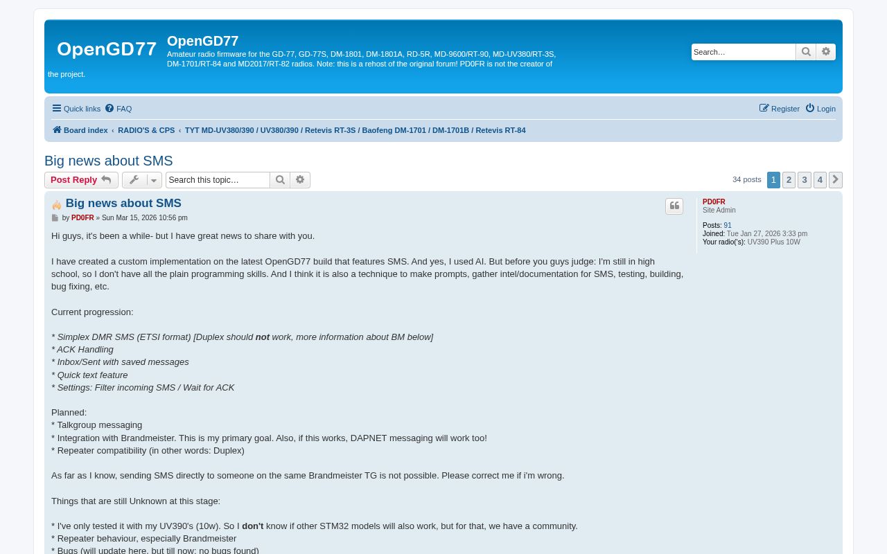 Preview of Opengd77 Sms