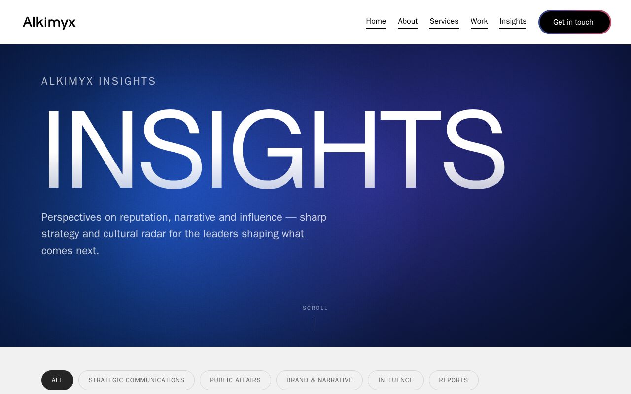 Preview of Alkimyx Insights