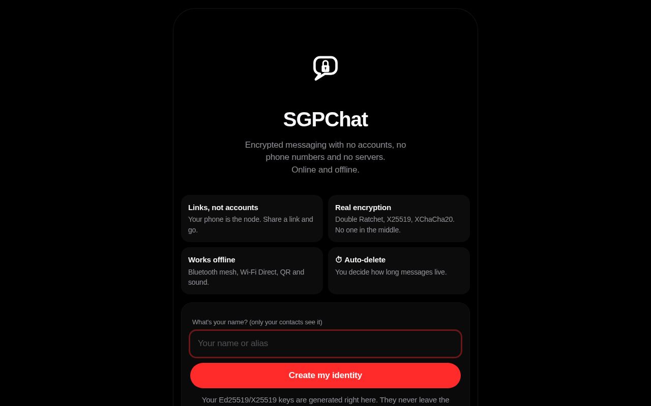 Preview of Sgpchat