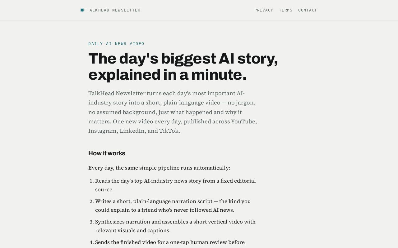 Preview of Talkhead Legal