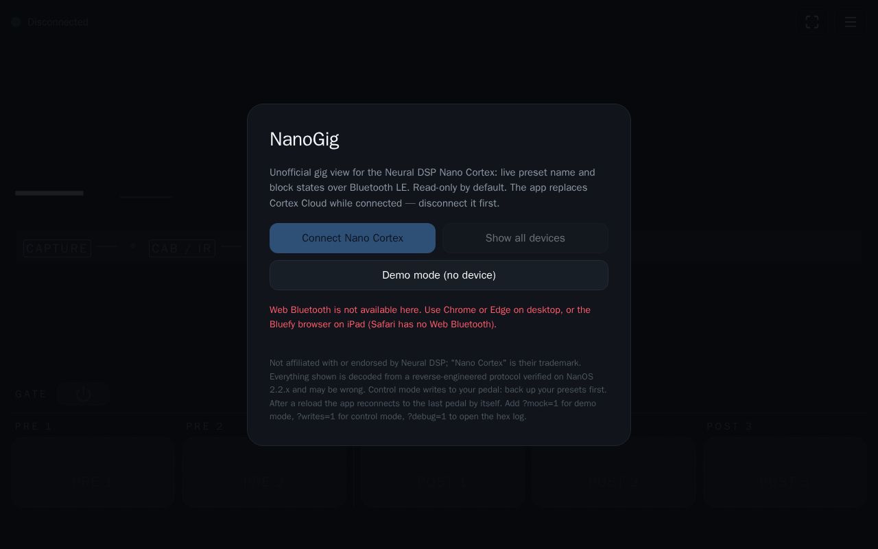 Preview of NanoGig