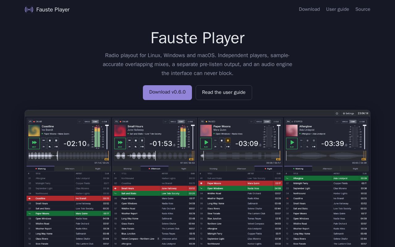 Preview of Fauste Player