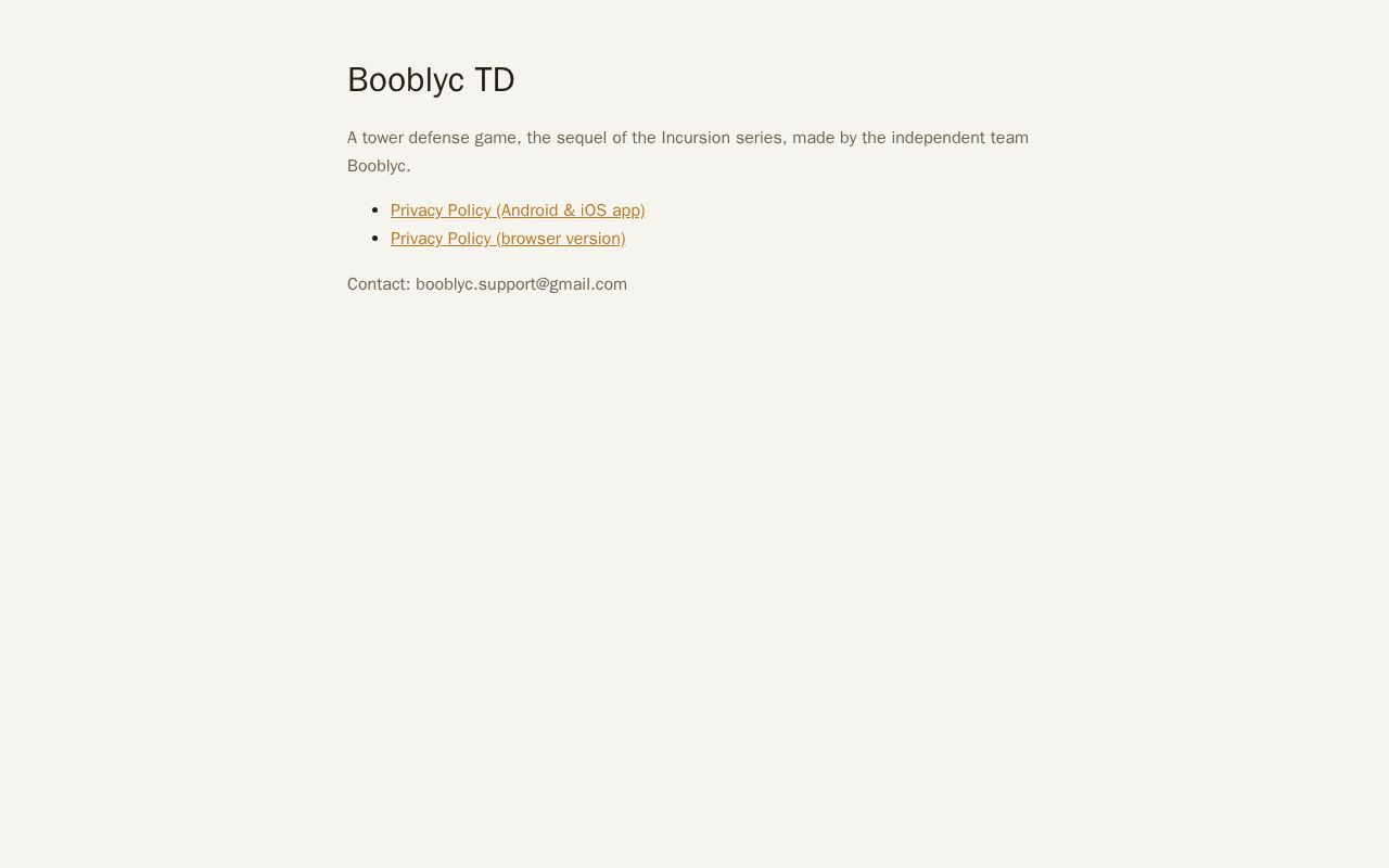 Preview of Booblyc Td Web