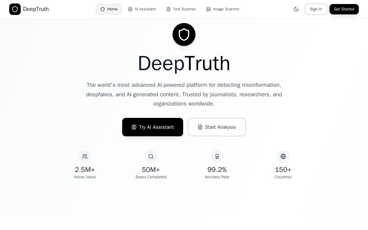 Preview of Deep truth AI
