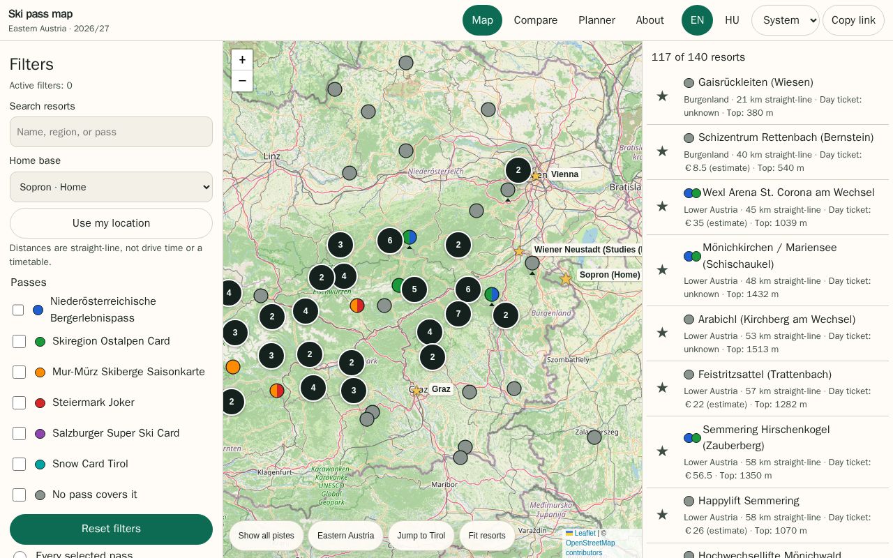 Preview of Ski Pass Map