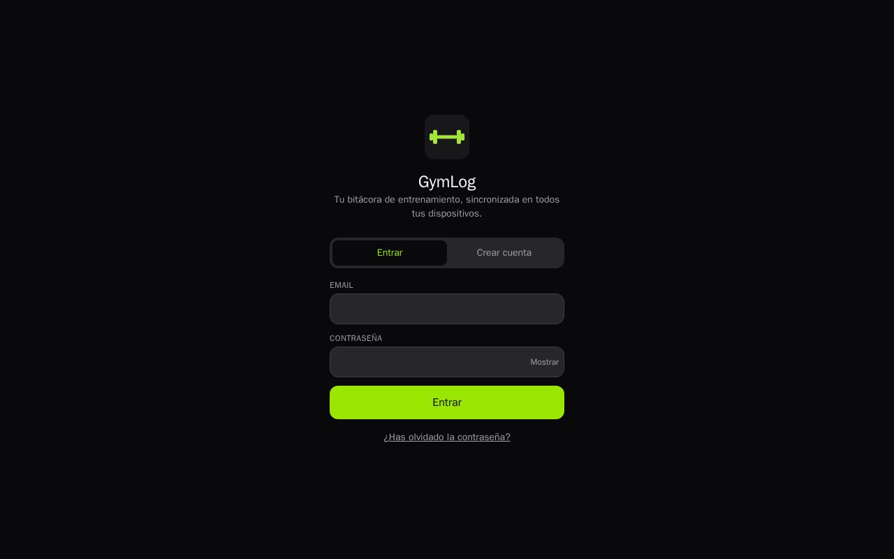 Preview of GymLog