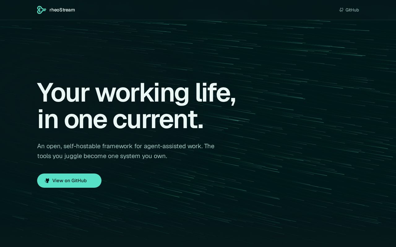 Preview of A modular, self-hostable framework for agent-assisted professional workflows.