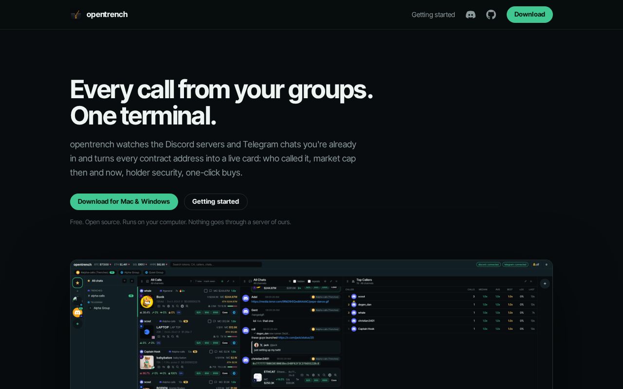 Preview of Opentrench