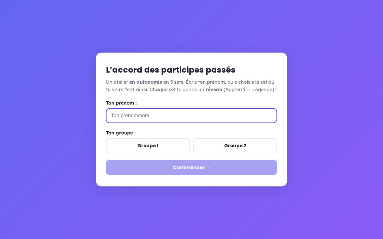 Preview of Accord Participes Passes
