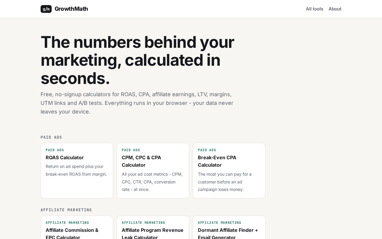 Preview of Growthmath