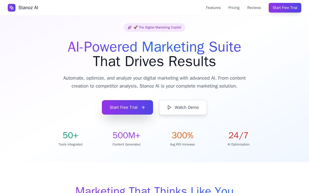 Preview of Stanoz AI