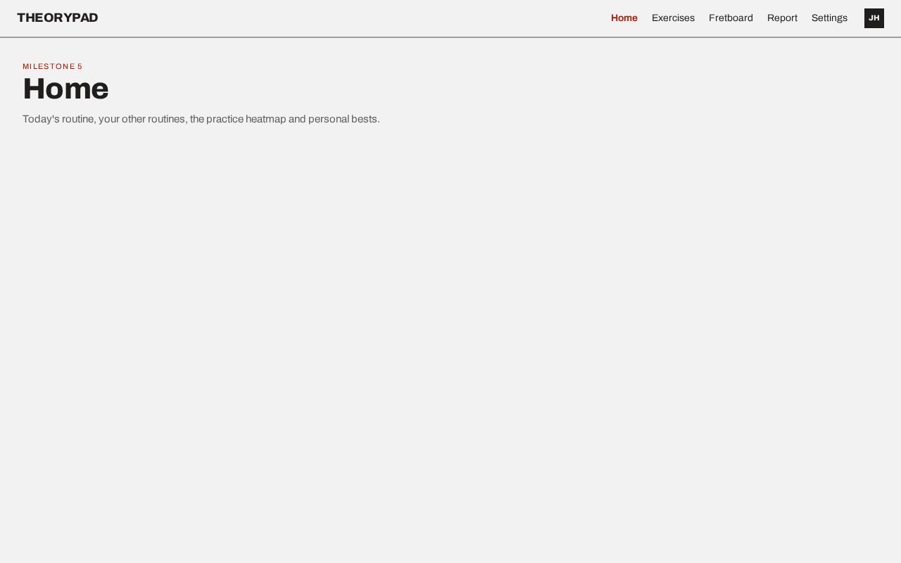 Preview of A web app for learning music theory, and guitar.