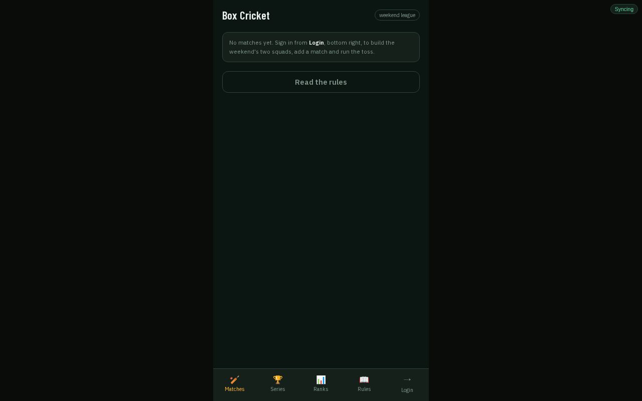 Preview of Box Cricket