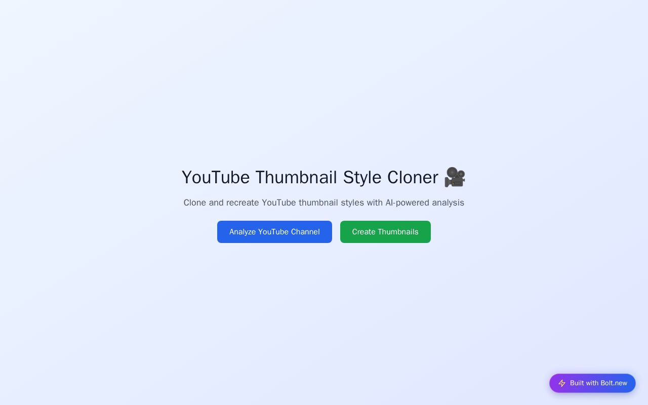 Preview of YouTube Thumbnail Clone