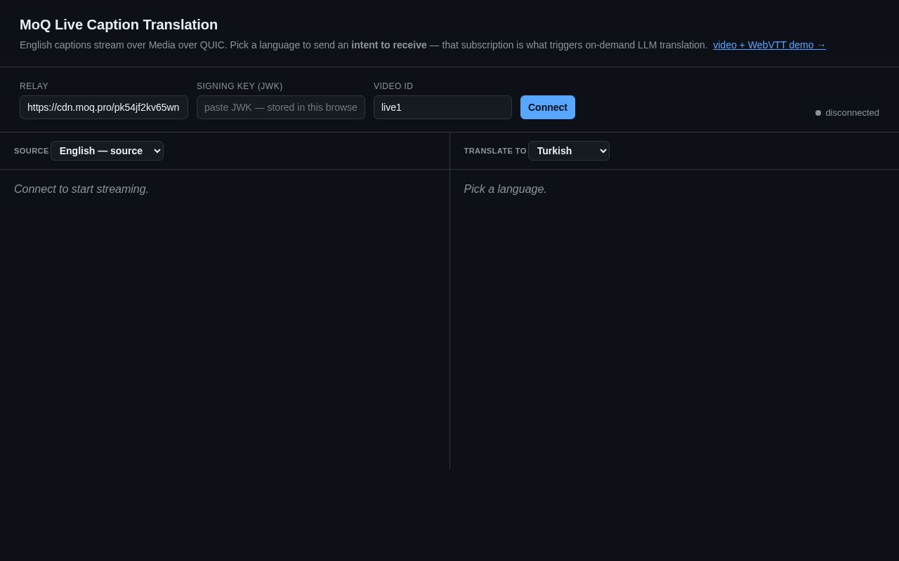Preview of Moq Translate