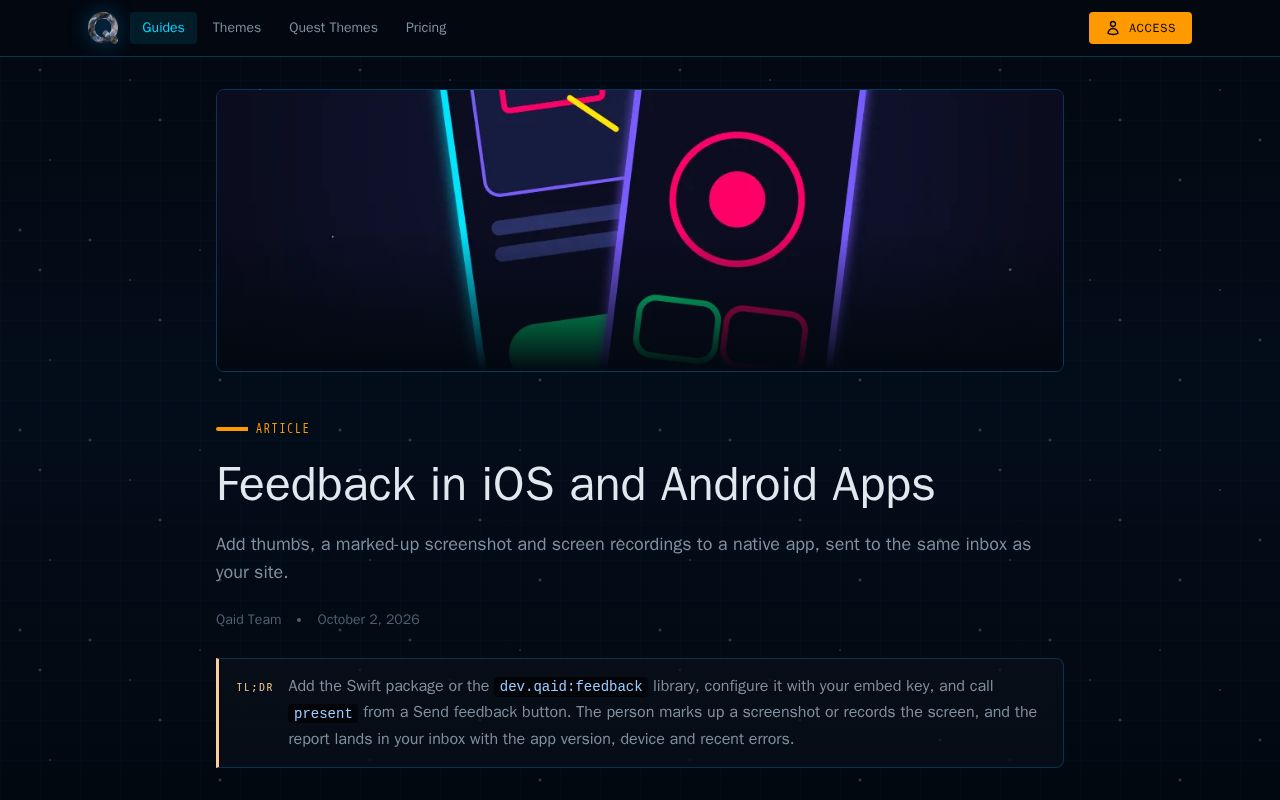 Preview of Qaid Native