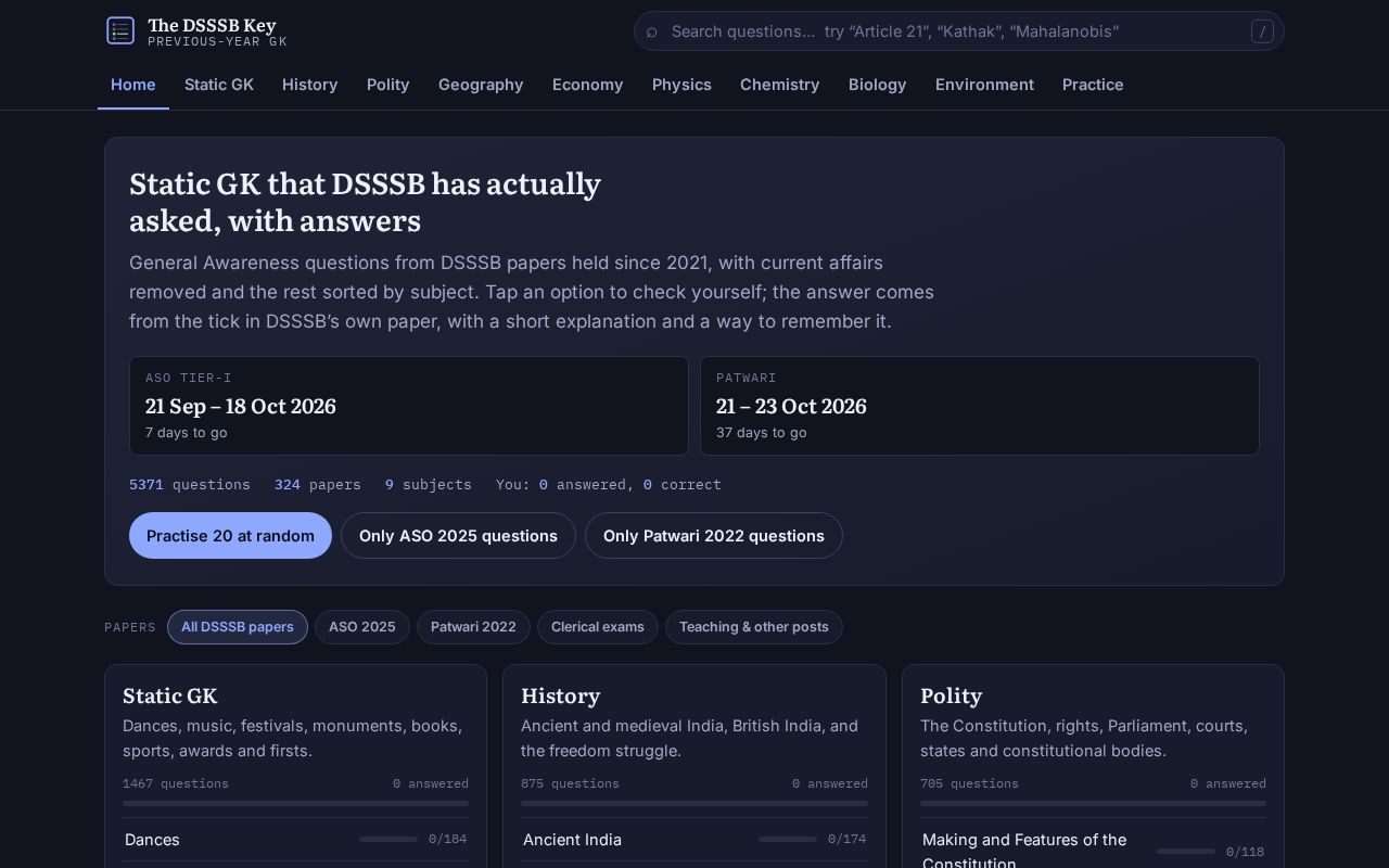 Preview of Dsssb Key