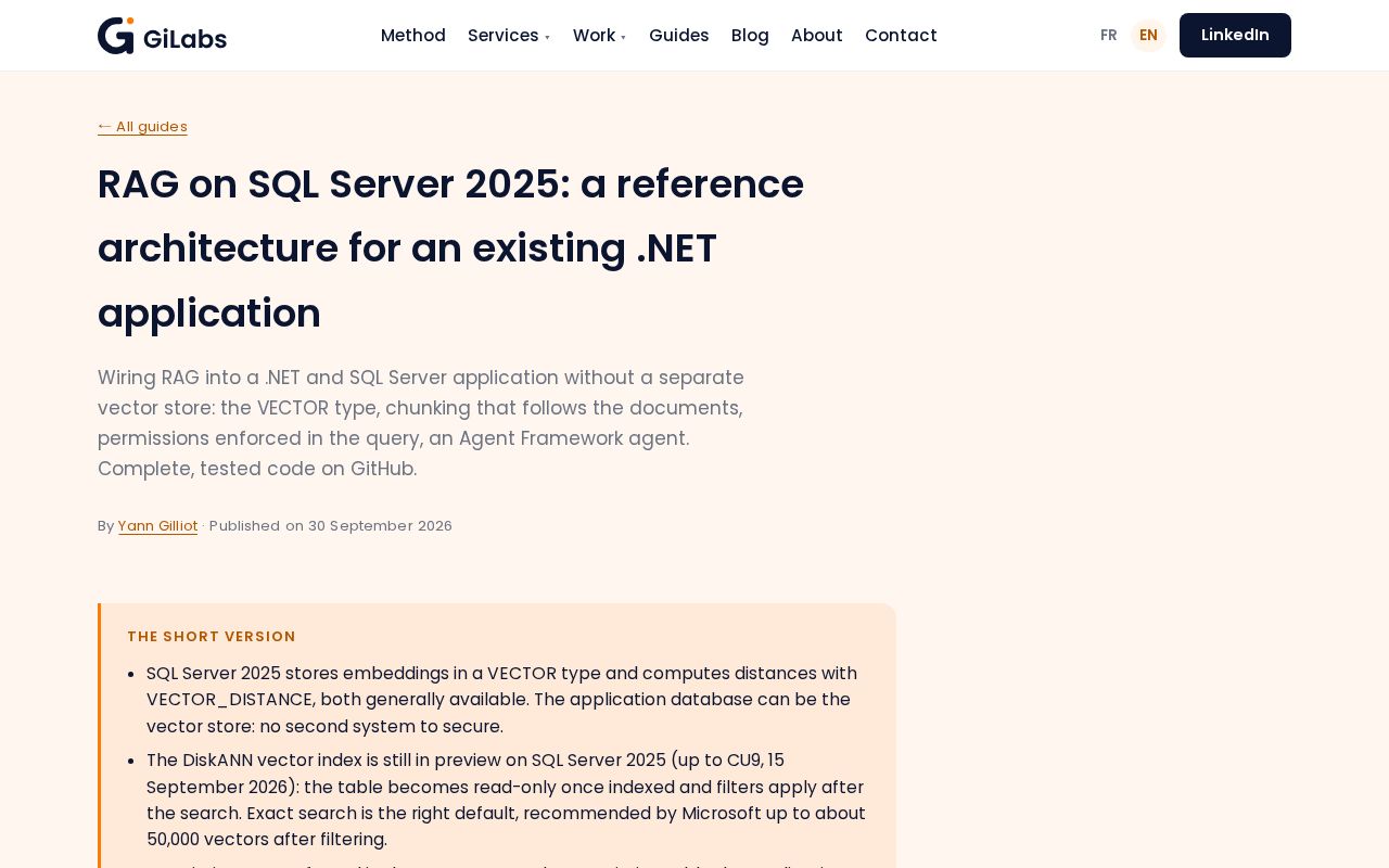 Preview of Rag Sql Server Dotnet