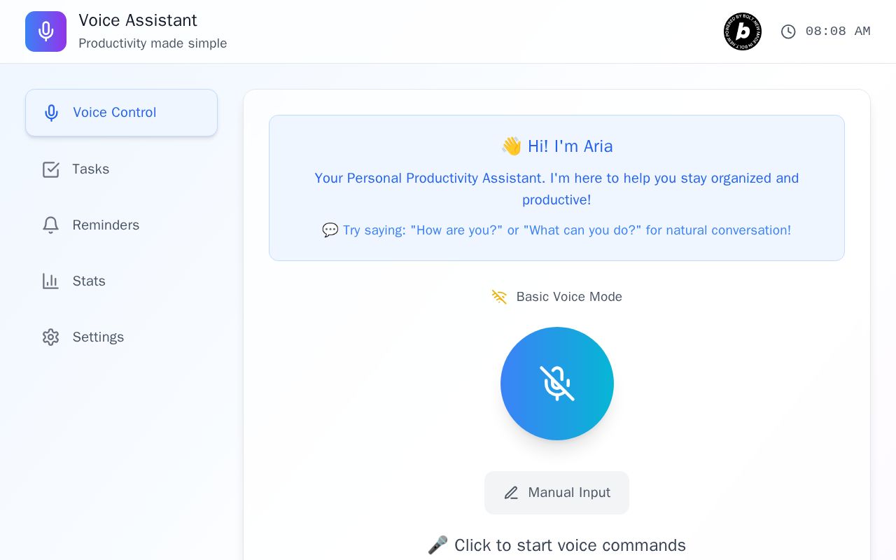 Preview of Voice Assistant – Productivity Made Simple