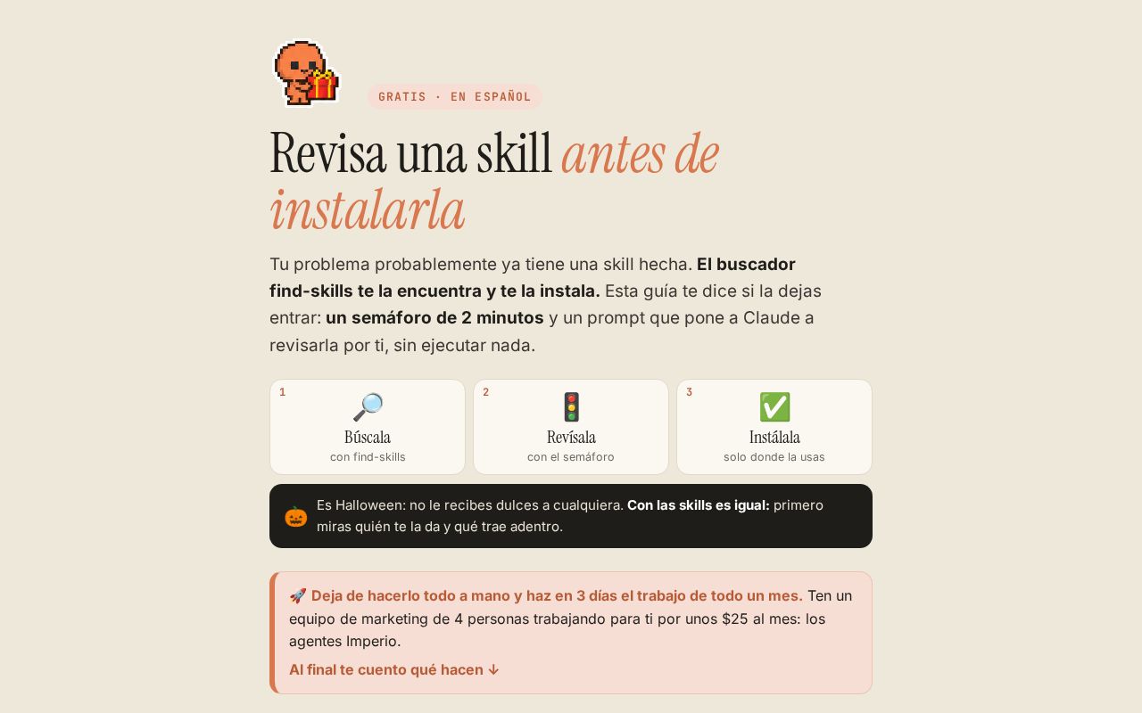 Preview of Buscador Skills