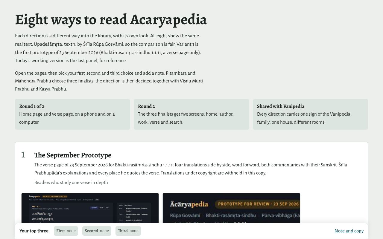 Preview of Acaryapedia Directions