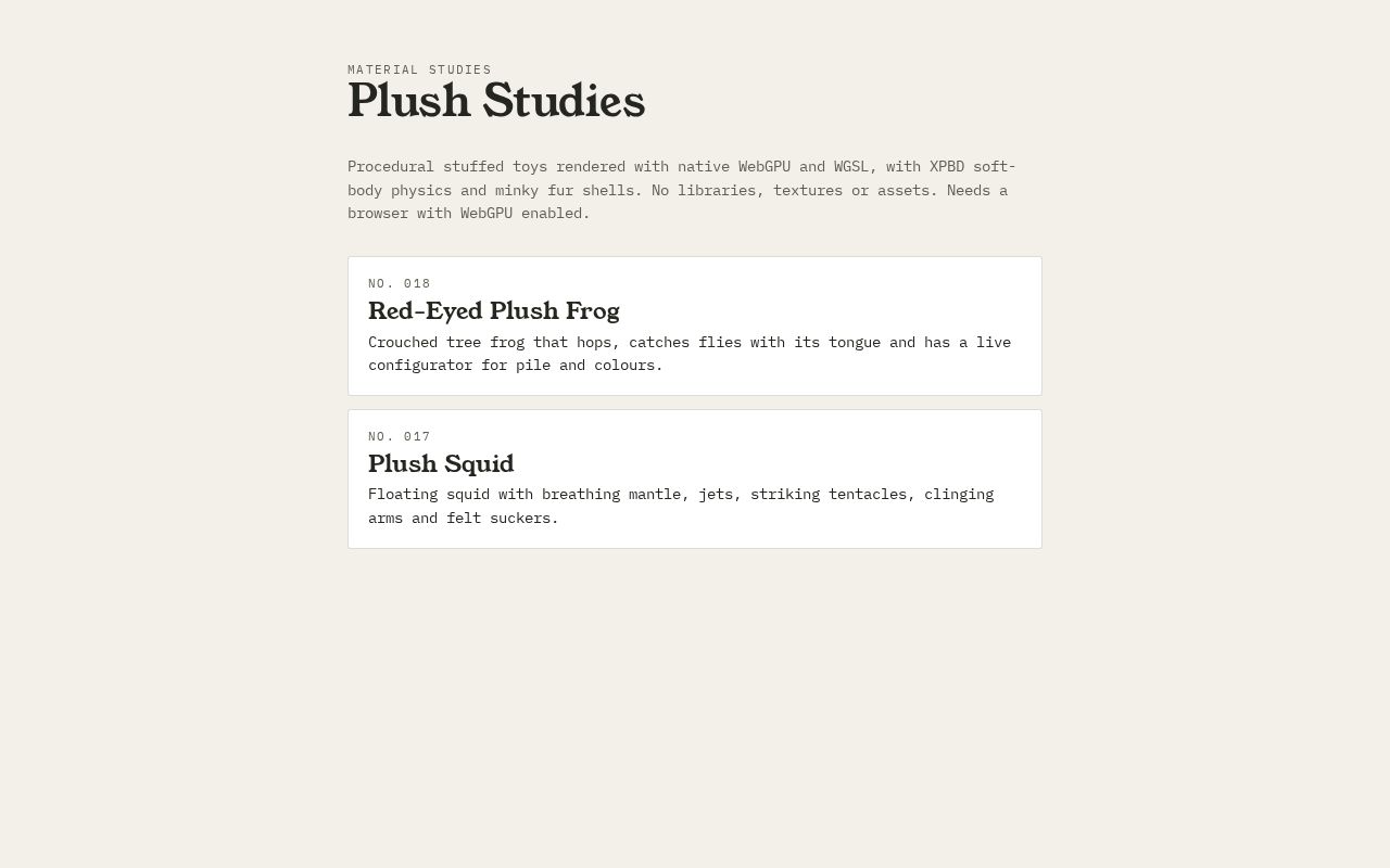 Preview of Plush Studies