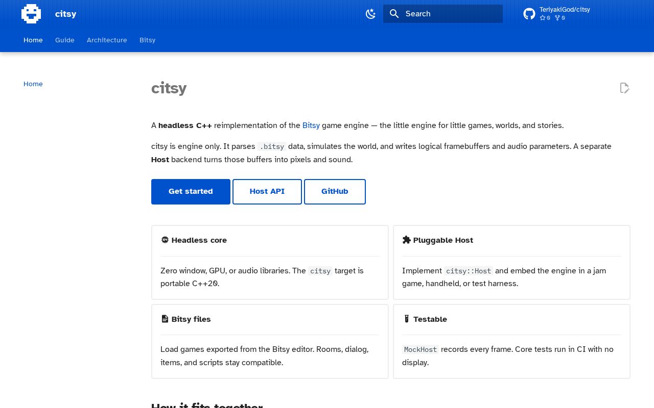 Preview of Bitsy game engine clone, written in modern C++