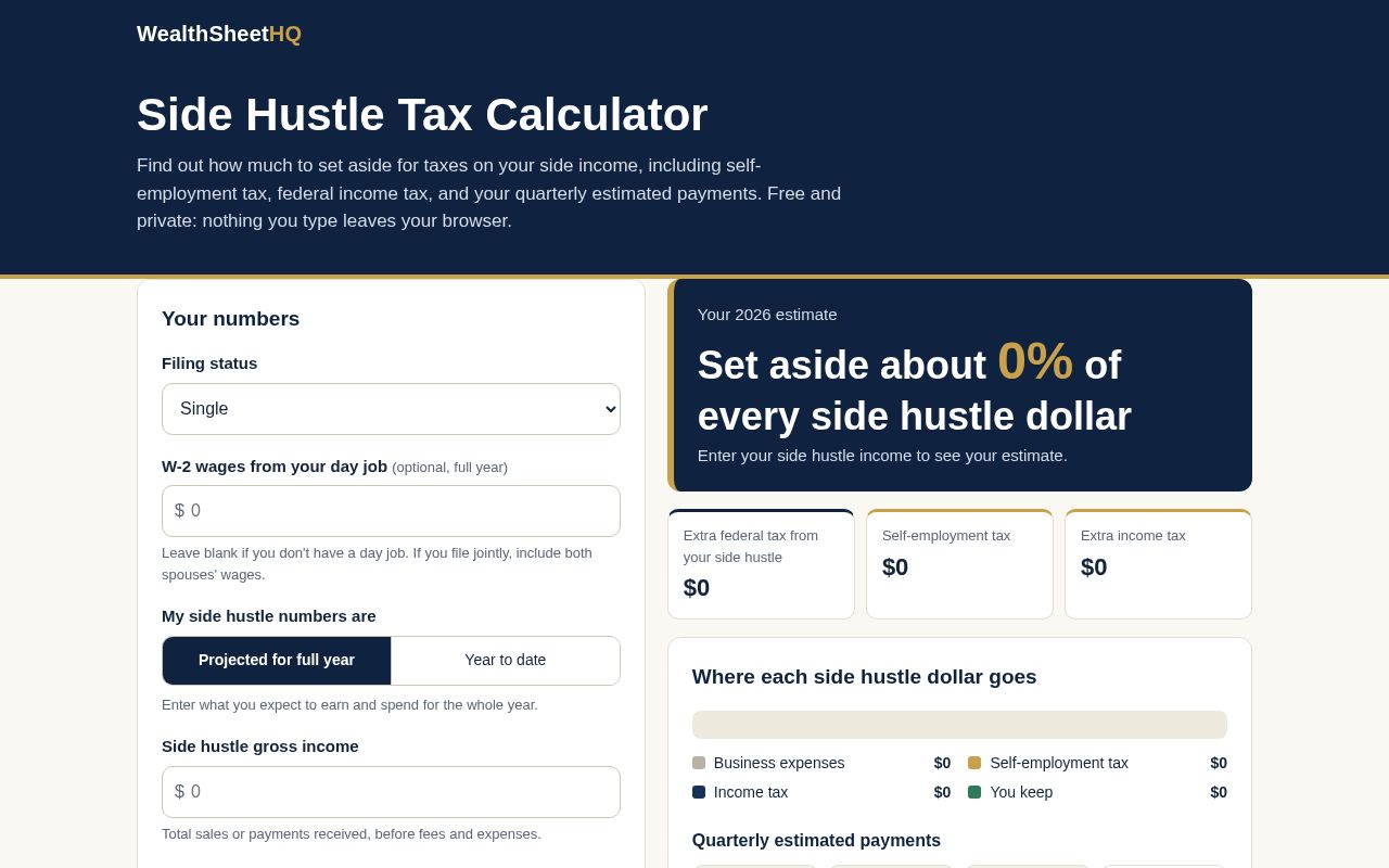Preview of Tax Calculator