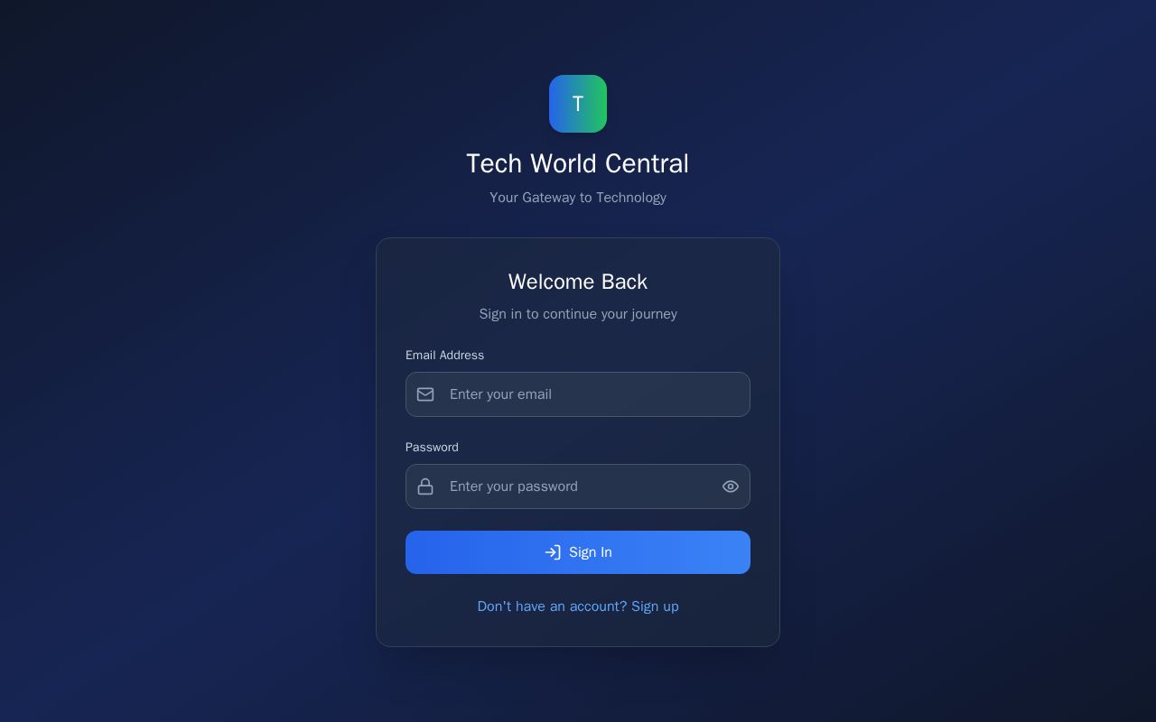 Preview of Tech World Central