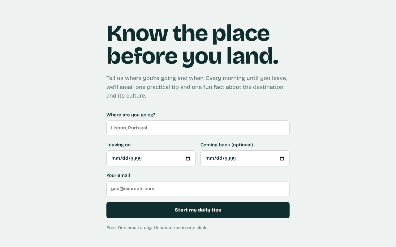 Preview of Trip Tips