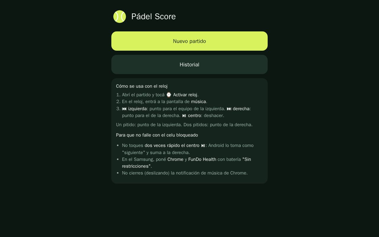 Preview of Padel Score