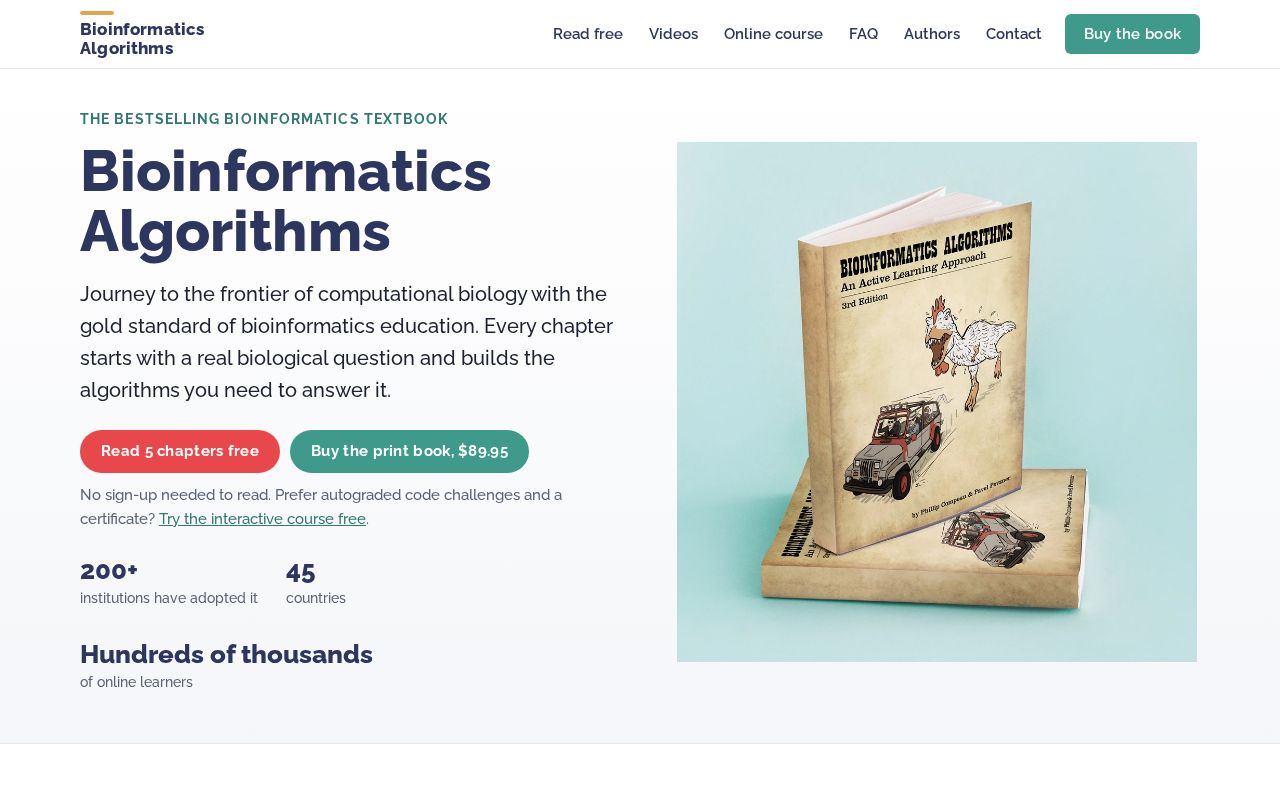 Preview of Bioinformatics Algorithms: An Active Learning Approach