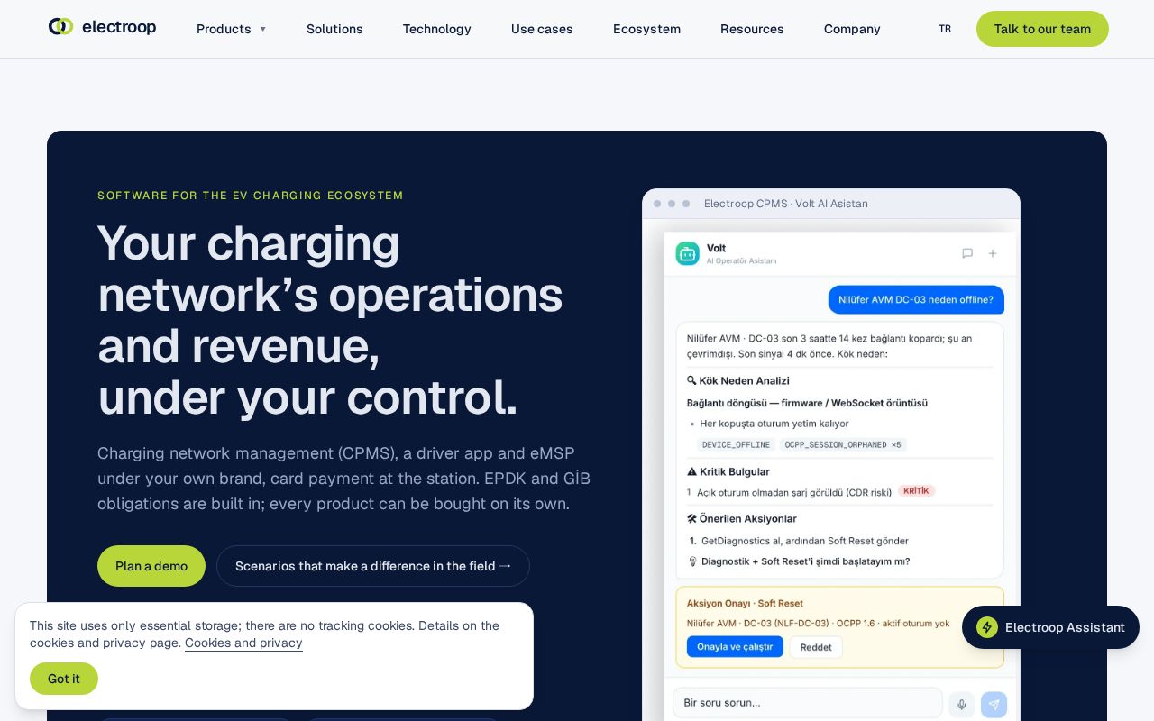 Preview of Electroop Ev Charging Platform