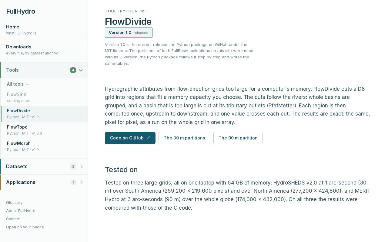 Preview of Flowdivide